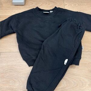 Zara Kids Black Sweatpants & Jogger Set